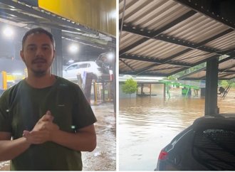Enchente atinge loja em Joaçaba e empresário agradece solidariedade