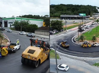 Duplicação da avenida Santos Dumont chega a 70% em Joinville