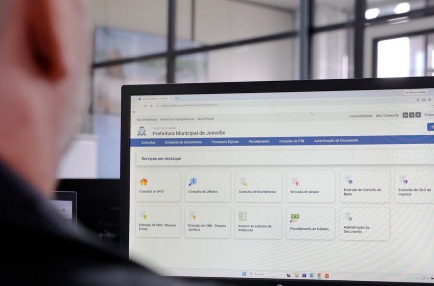 Portal do Cidadão reúne serviços da Prefeitura de Joinville em plataforma única