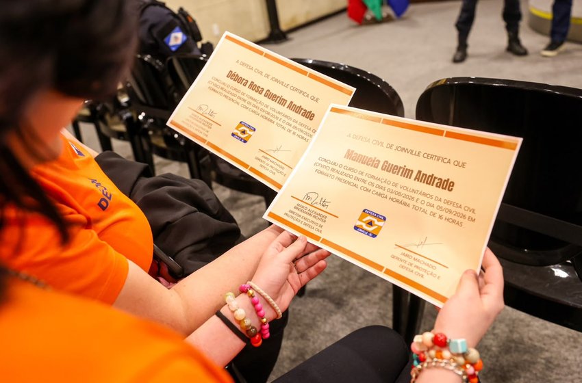 Defesa Civil de Joinville forma 29 voluntários para prevenção e emergência