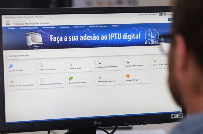 Prazo para aderir ao IPTU Digital de 2027 em Joinville encerra na próxima semana