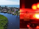 Corpo de homem é encontrado dentro de saco plástico no Rio Saí-Mirim, em Itapoá