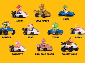 Coleção de Brinquedos de Mario Kart 8 Chega ao McLanche Feliz do McDonald's