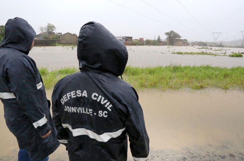 Defesa Civil de Joinville atende ocorrências relacionadas à chuva