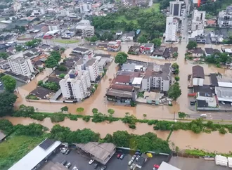 Defesa Civil prevê chuva forte até segunda-feira em Santa Catarina