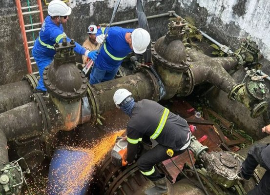 Estação de Tratamento de Água do Cubatão tem previsão de voltar a operar na manhã desta segunda-feira