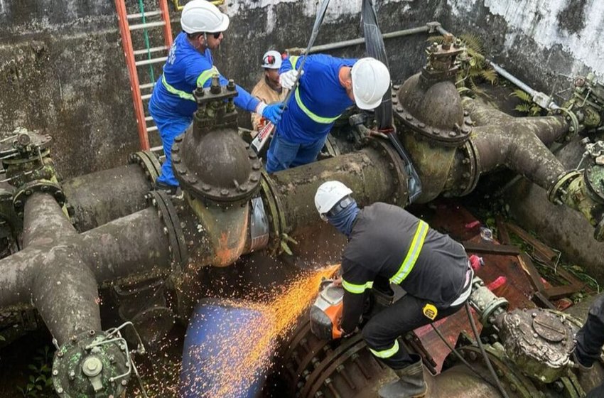 Estação de Tratamento de Água do Cubatão tem previsão de voltar a operar na manhã desta segunda-feira