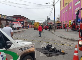 Homem morre após incendiar restaurante em Joinville; quatro ficam feridos