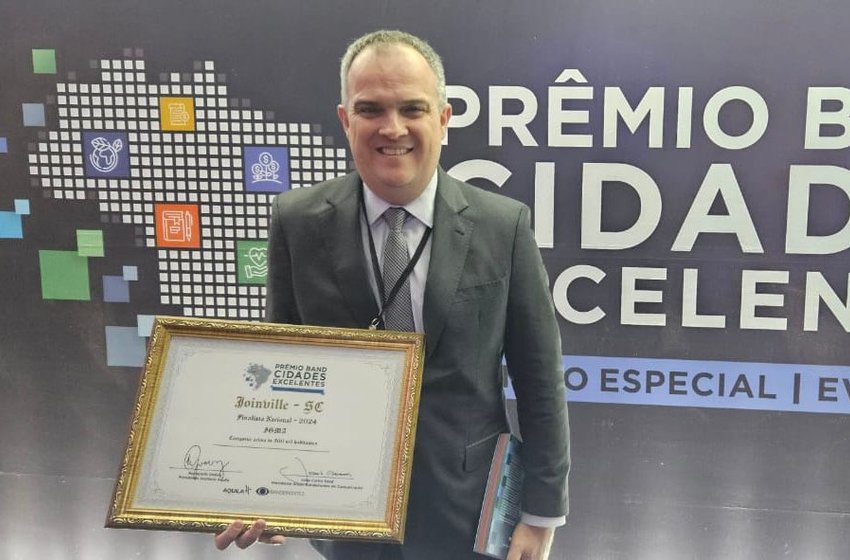 Joinville é finalista do Prêmio Band Cidades Excelentes 2024