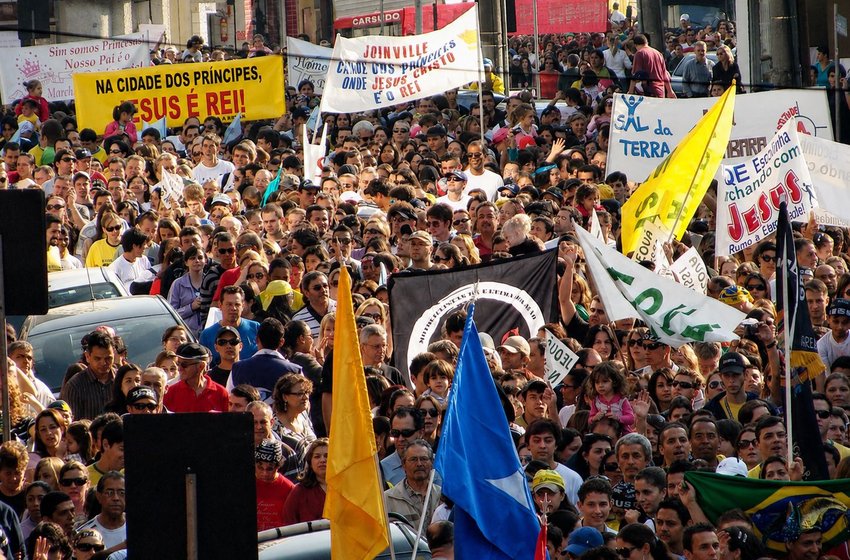 Marcha para Jesus espera reunir até 20 mil pessoas no Centro de Joinville em setembro