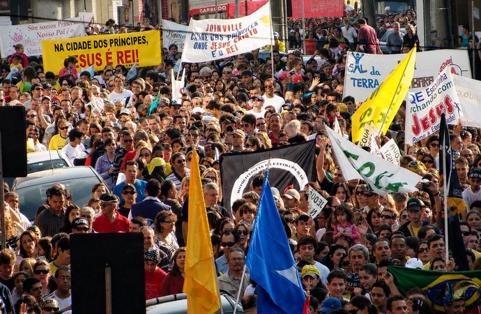 Marcha para Jesus espera reunir até 20 mil pessoas no Centro de Joinville em setembro