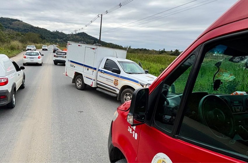 Motociclista morre em acidente na Estrada Rio do Morro
