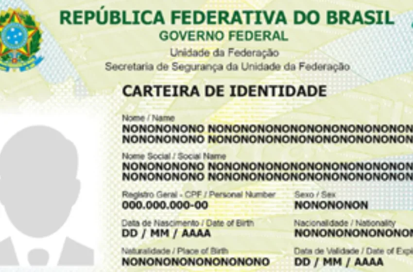 Governo define prazo final para trocar RG pela nova Carteira de Identidade Nacional