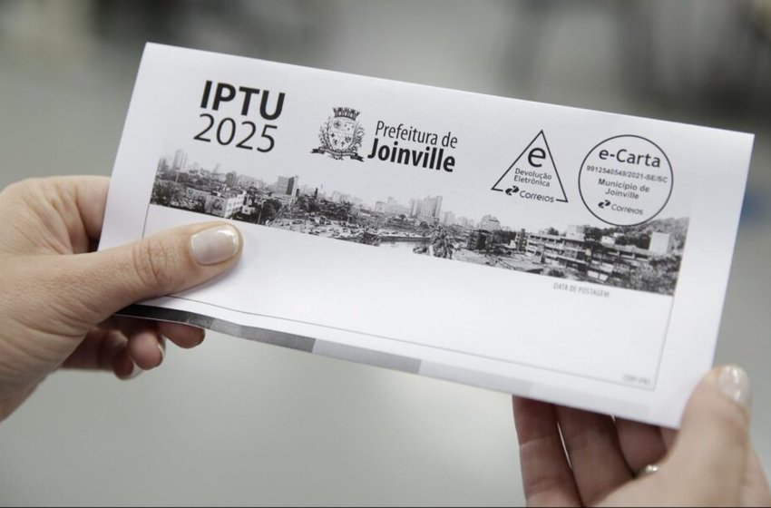 Prazo para pagar o IPTU de Joinville com 10% de desconto termina nesta sexta-feira