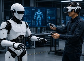 Robô humanoide comandado por realidade virtual abre a Interplast 2026 em Joinville
