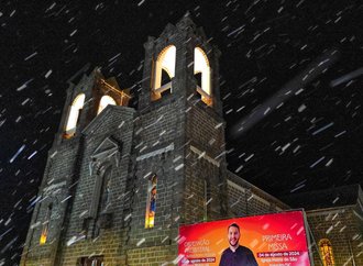 São Joaquim registra neve entre a noite desta sexta e madrugada de sábado