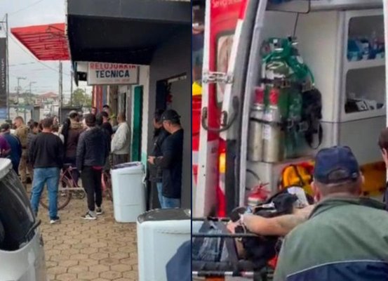 Suspeito é baleado em tentativa de assalto a loja de celulares em Joinville