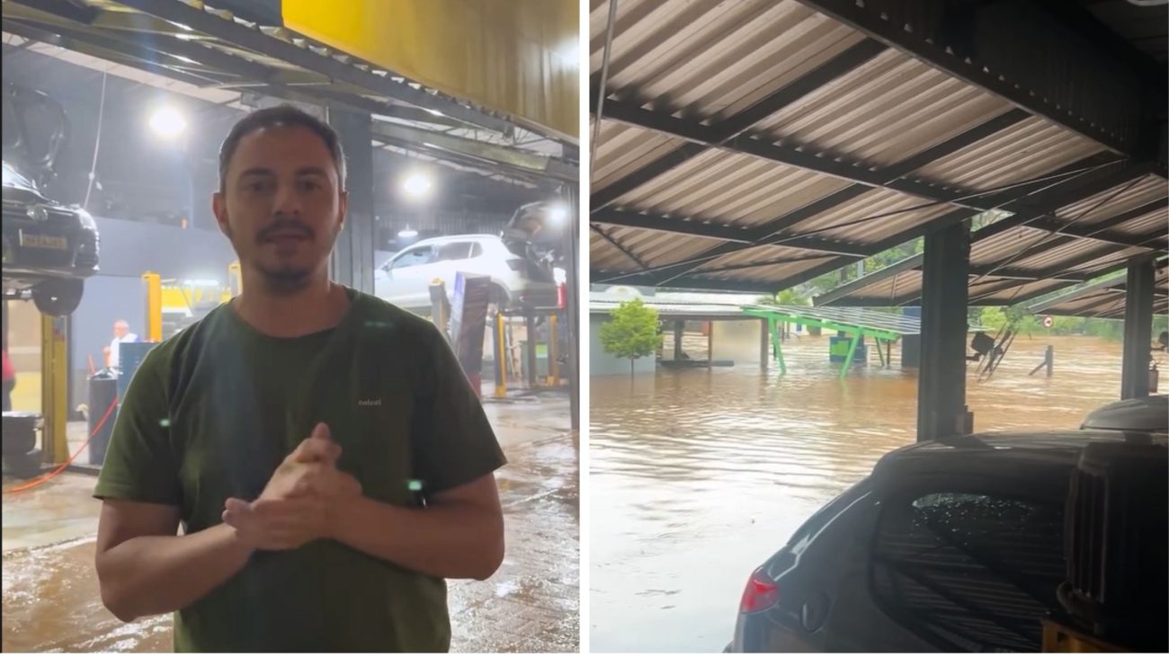 Enchente atinge loja em Joaçaba e empresário agradece solidariedade