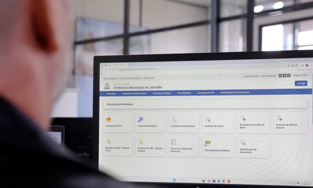 Portal do Cidadão reúne serviços da Prefeitura de Joinville em plataforma única