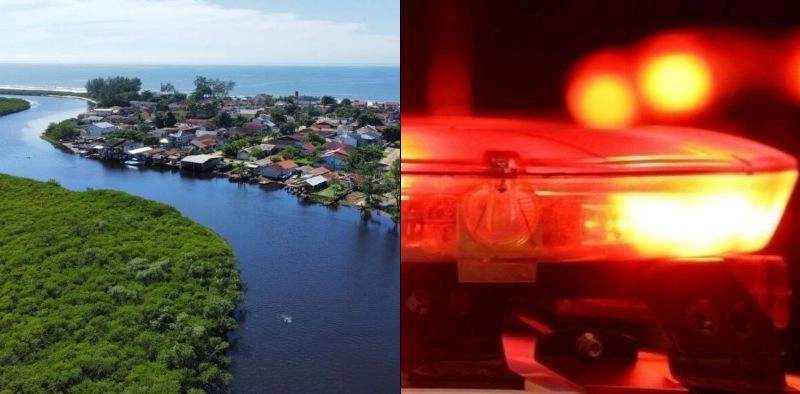 Corpo de homem é encontrado dentro de saco plástico no Rio Saí-Mirim, em Itapoá