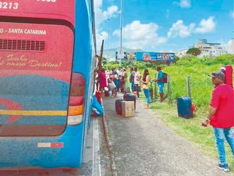 MPSC investiga ônibus fretado da Bahia para Florianópolis